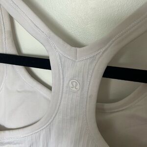 White Lululemon tank top